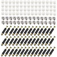 Mengger 100 piezas conector de muebles excéntrico accesorio 14.5 mm diámetro exterior tornillos biela muebles conector…